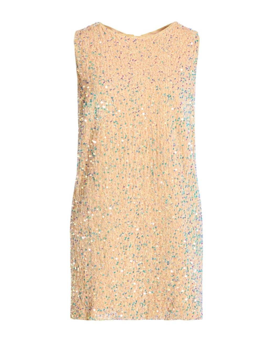 Nora Barth Natural Mini Dress Polyester, Viscose