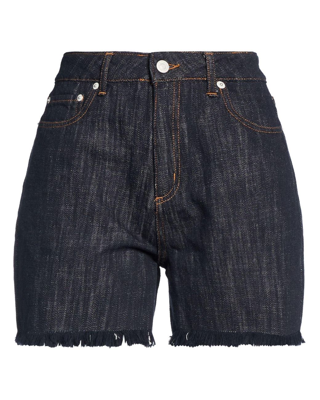 Officine Generale Blue Denim Shorts
