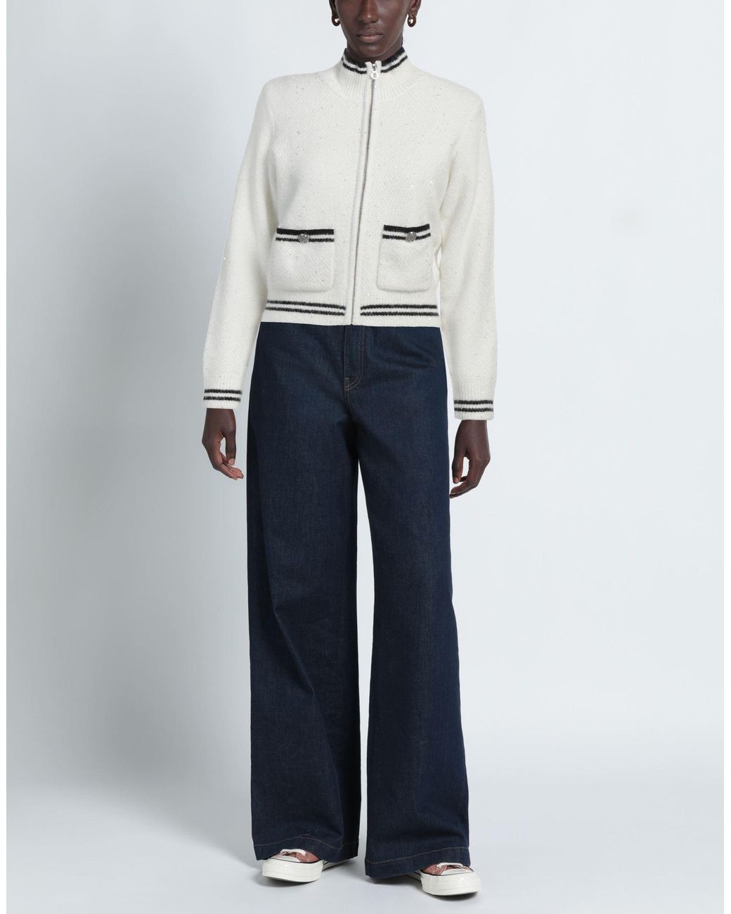 Maje White Cardigan