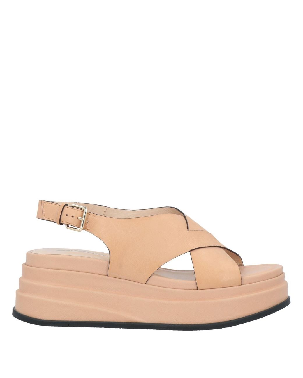 Elvio Zanon Natural Sandals Soft Leather