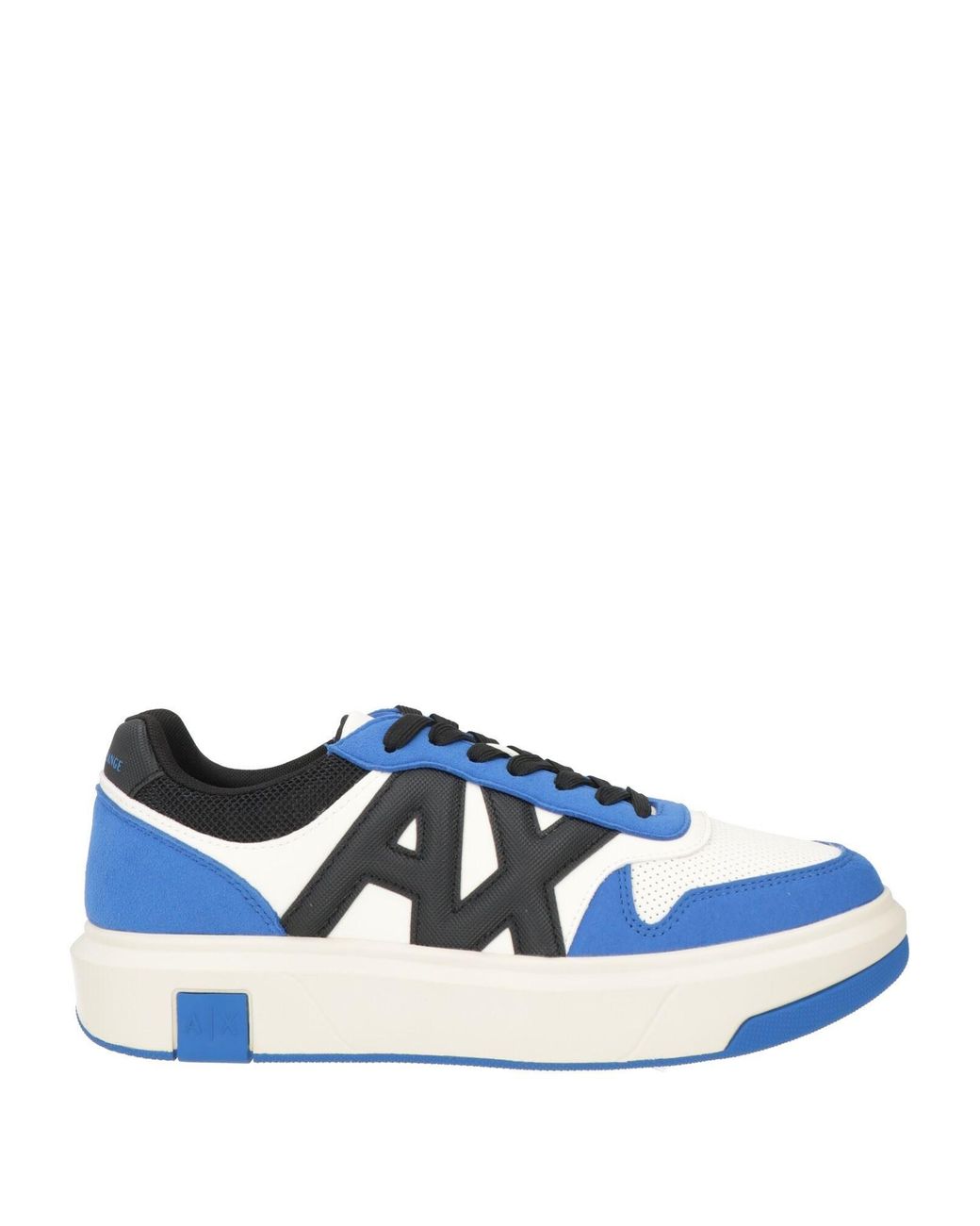 ARMANI EXCHANGE Blue Sneakers Polyester, Polyurethane for men
