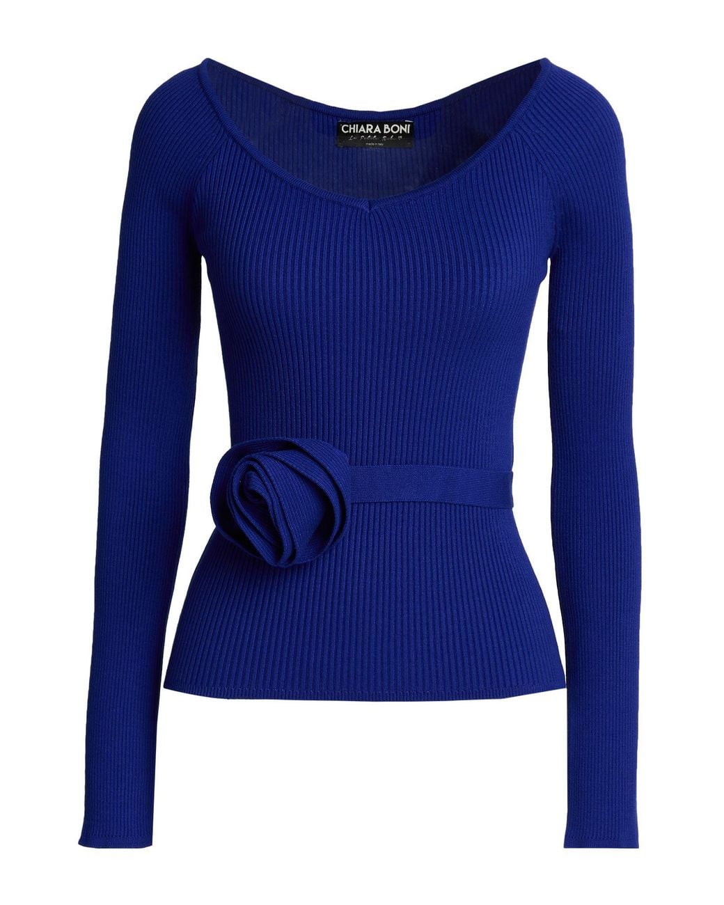 La Petite Robe Di Chiara Boni Blue Bright T-Shirt Viscose, Polyester