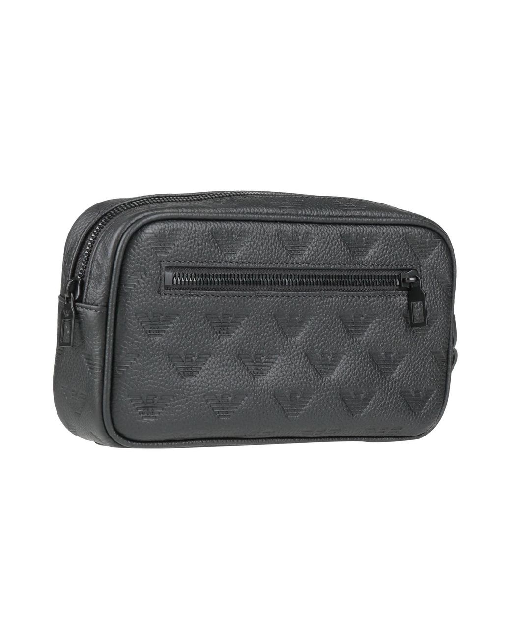 Emporio Armani Gray Beauty Cases for men