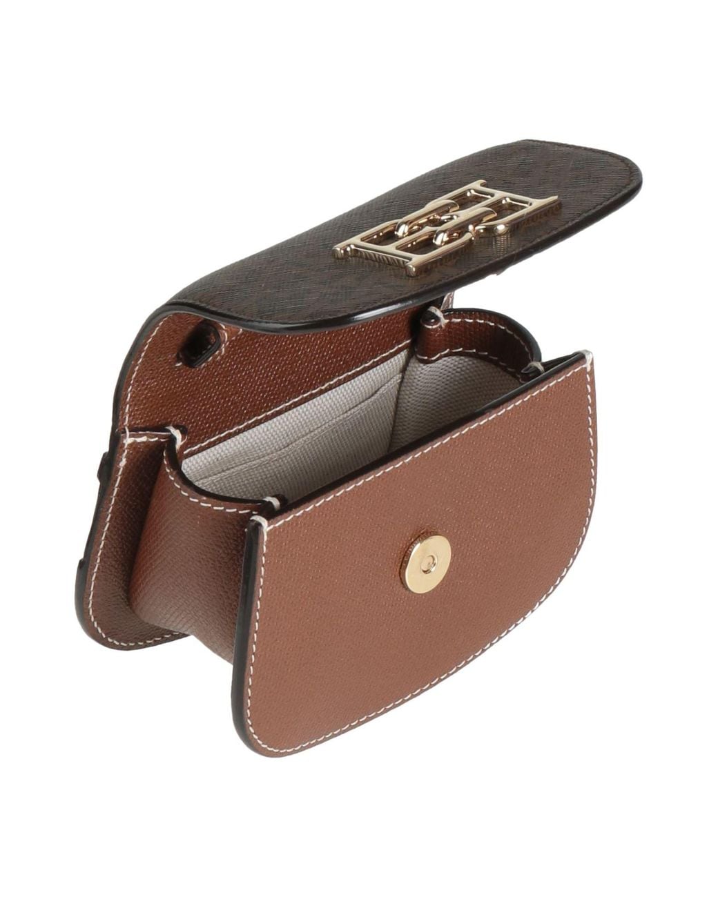 Bally Brown Dark Cross-Body Bag Textile Fibers
