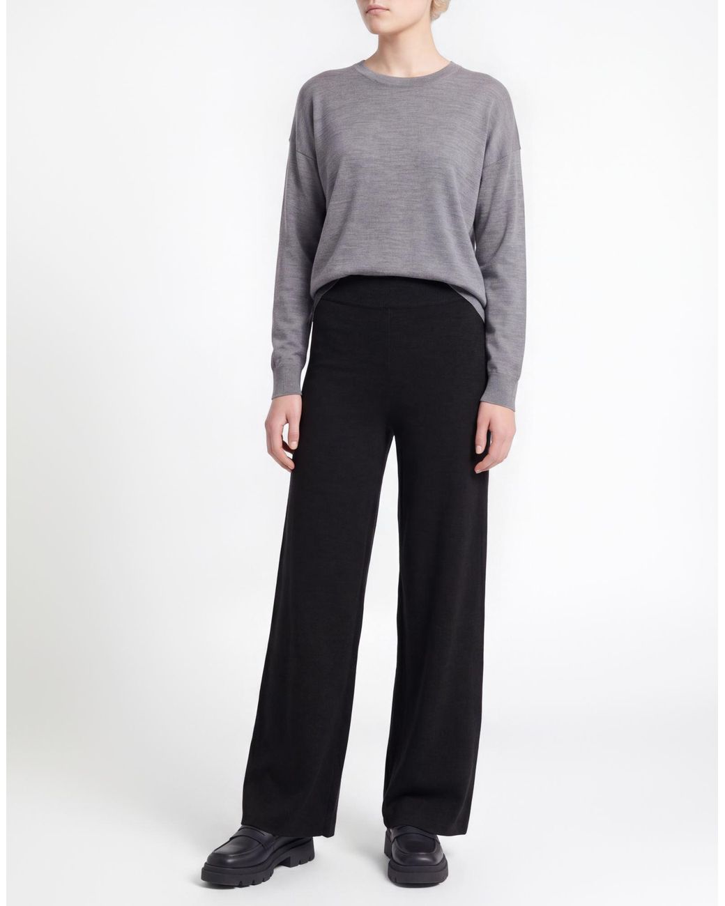 Anna Molinari Blue Pants Merino Wool