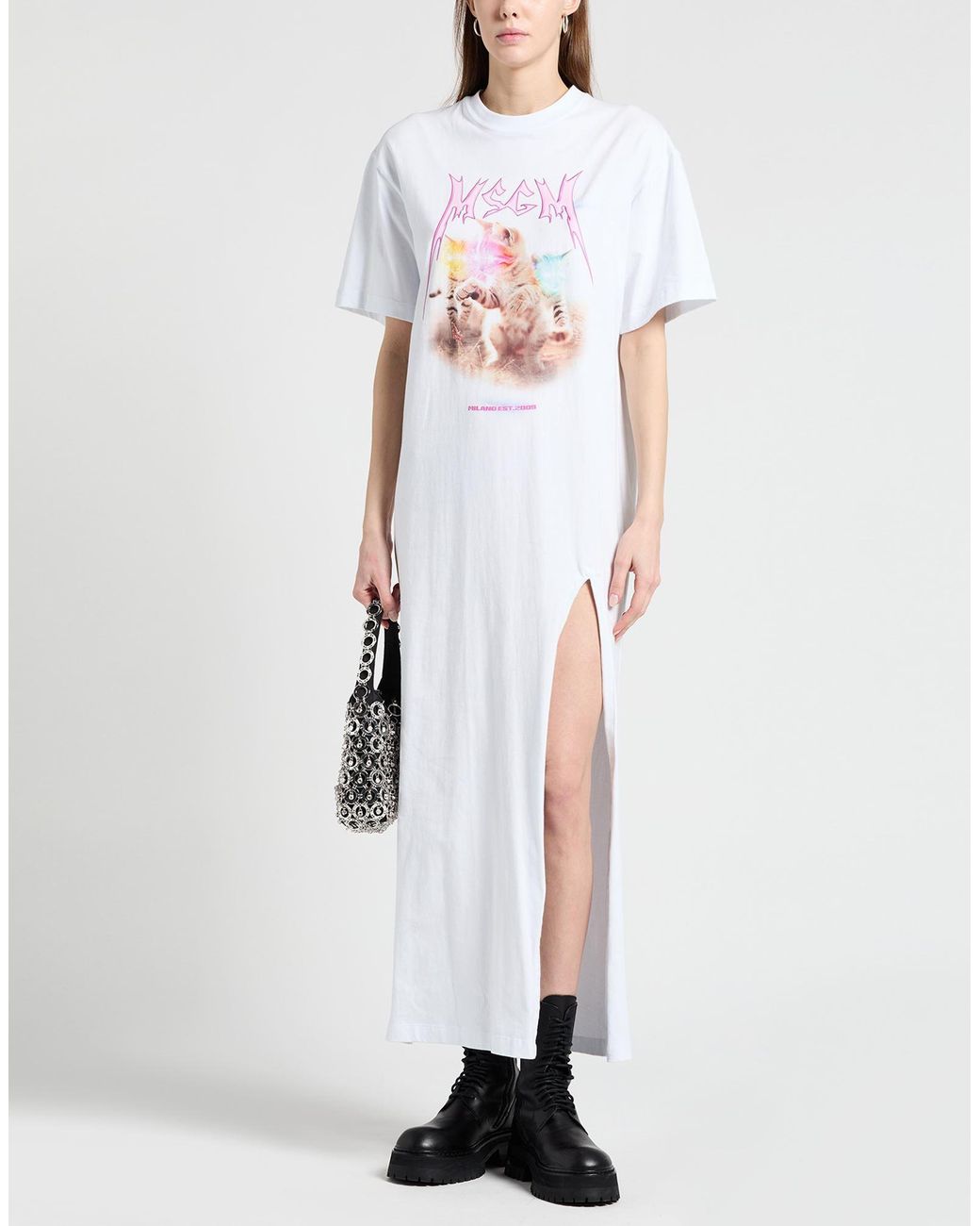MSGM White Maxi Dress