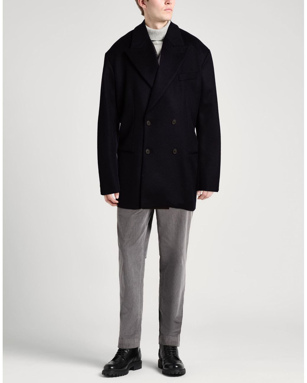 Emporio Armani Blue Coats for men