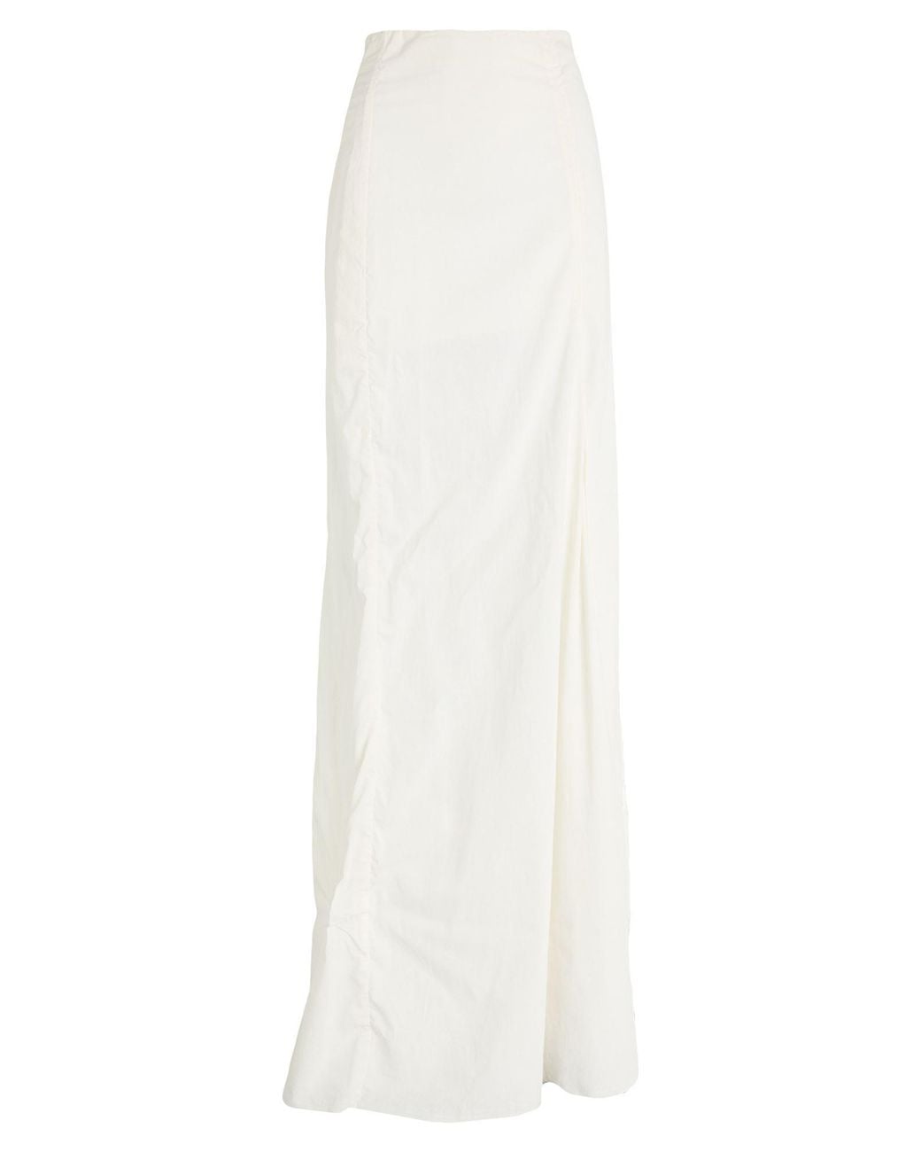 Ann Demeulemeester White Ivory Maxi Skirt Cotton