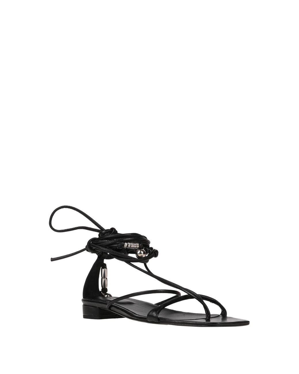 Dondup Black Thong Sandal