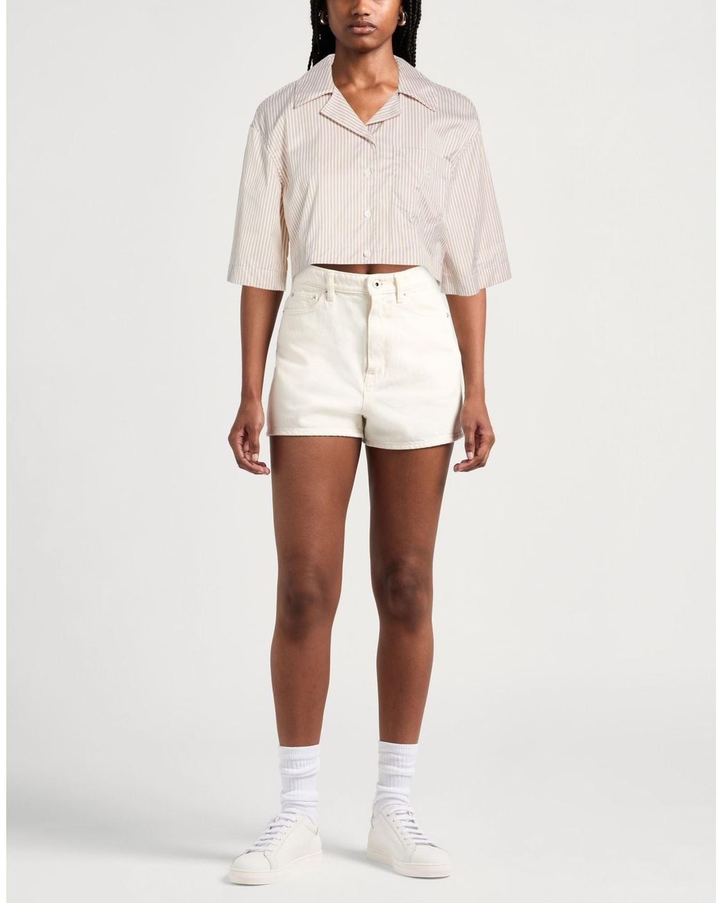 Palm Angels Natural Shirt Cotton, Brass