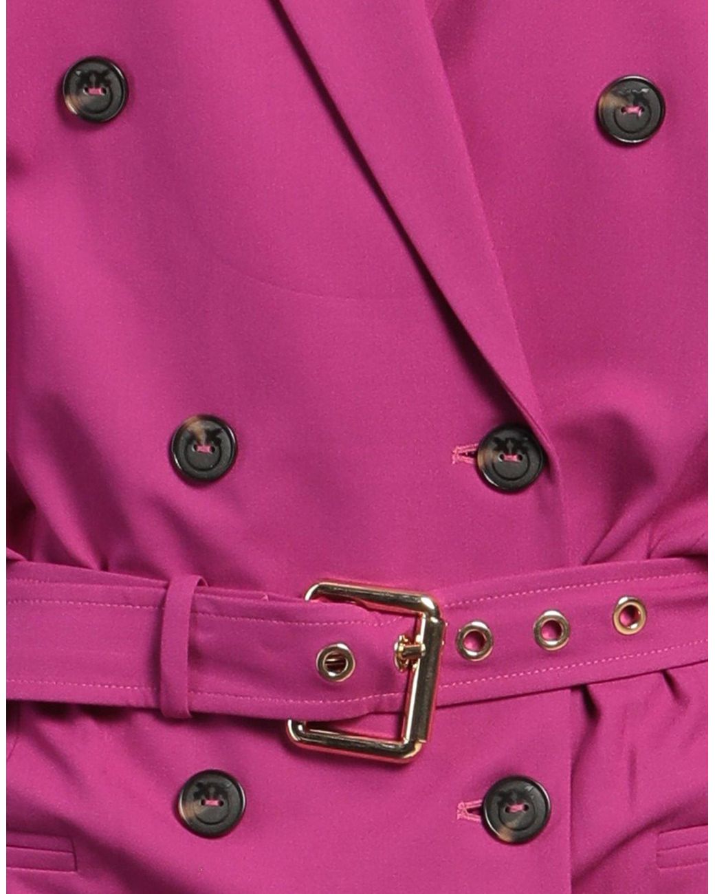 Pinko Pink Blazer Polyester, Viscose, Elastane