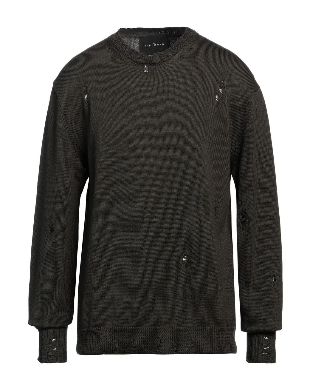 John Richmond Black Sweater Merino Wool for men