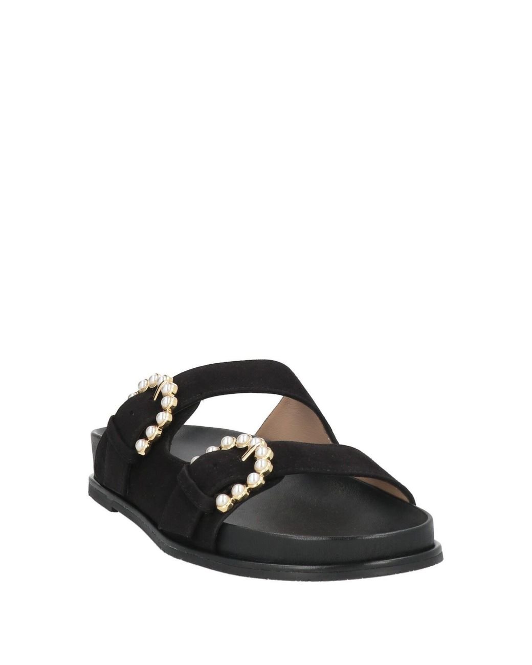 Stuart Weitzman Black Sandals Leather