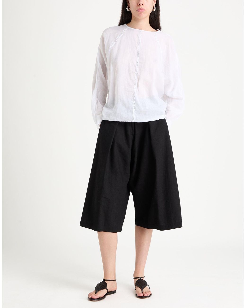 Max Mara White Top Ramie