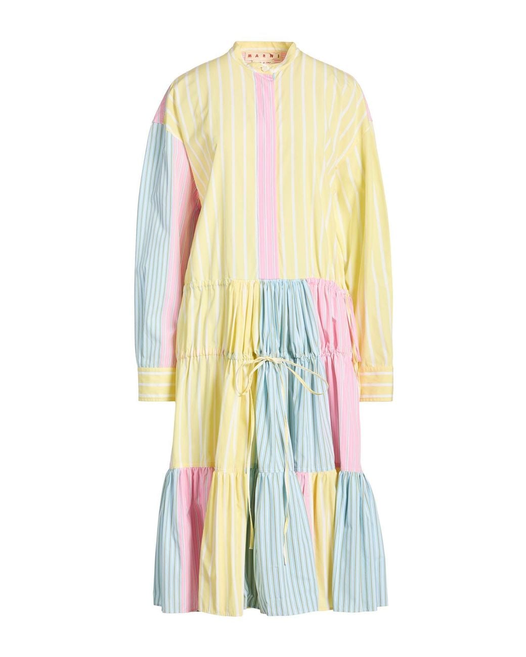 Marni White Midi Dress Cotton