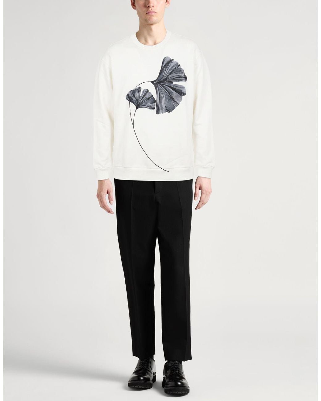 Emporio Armani White Sweatshirt Cotton for men