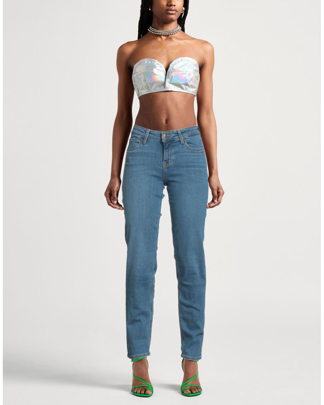 Lee Jeans Blue Jeans Cotton, Polyester, Elastane