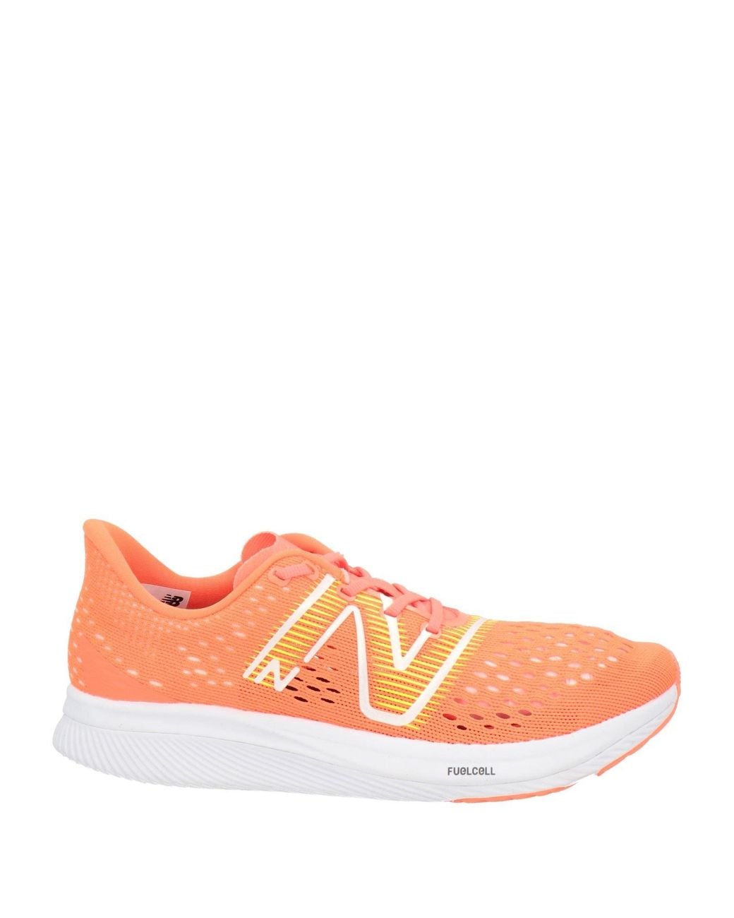 New Balance Orange Sneakers Textile Fibers