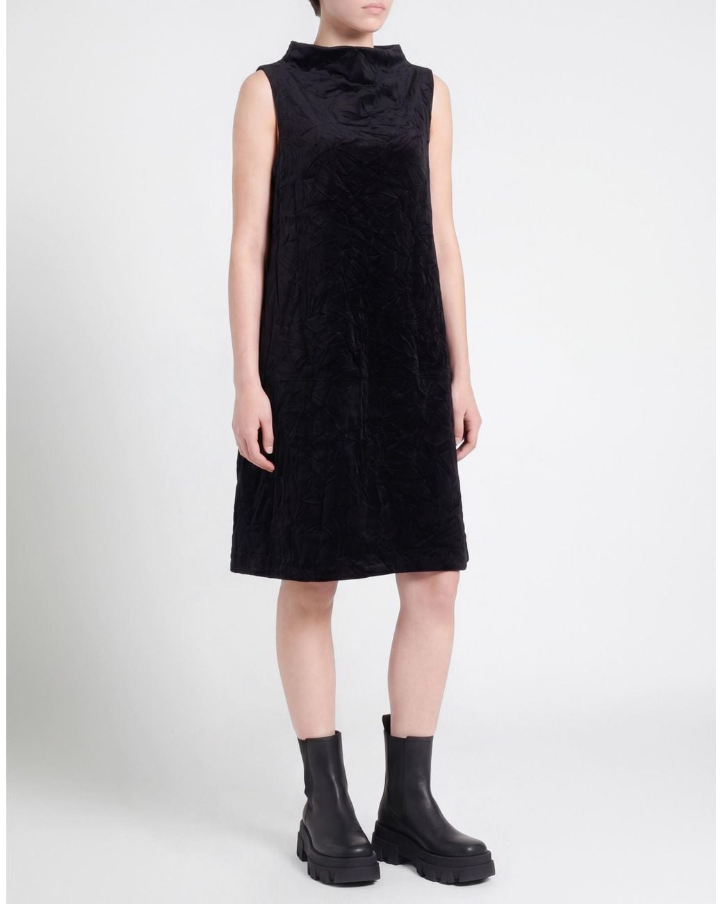 Collection Privée Black Midi Dress Polyester