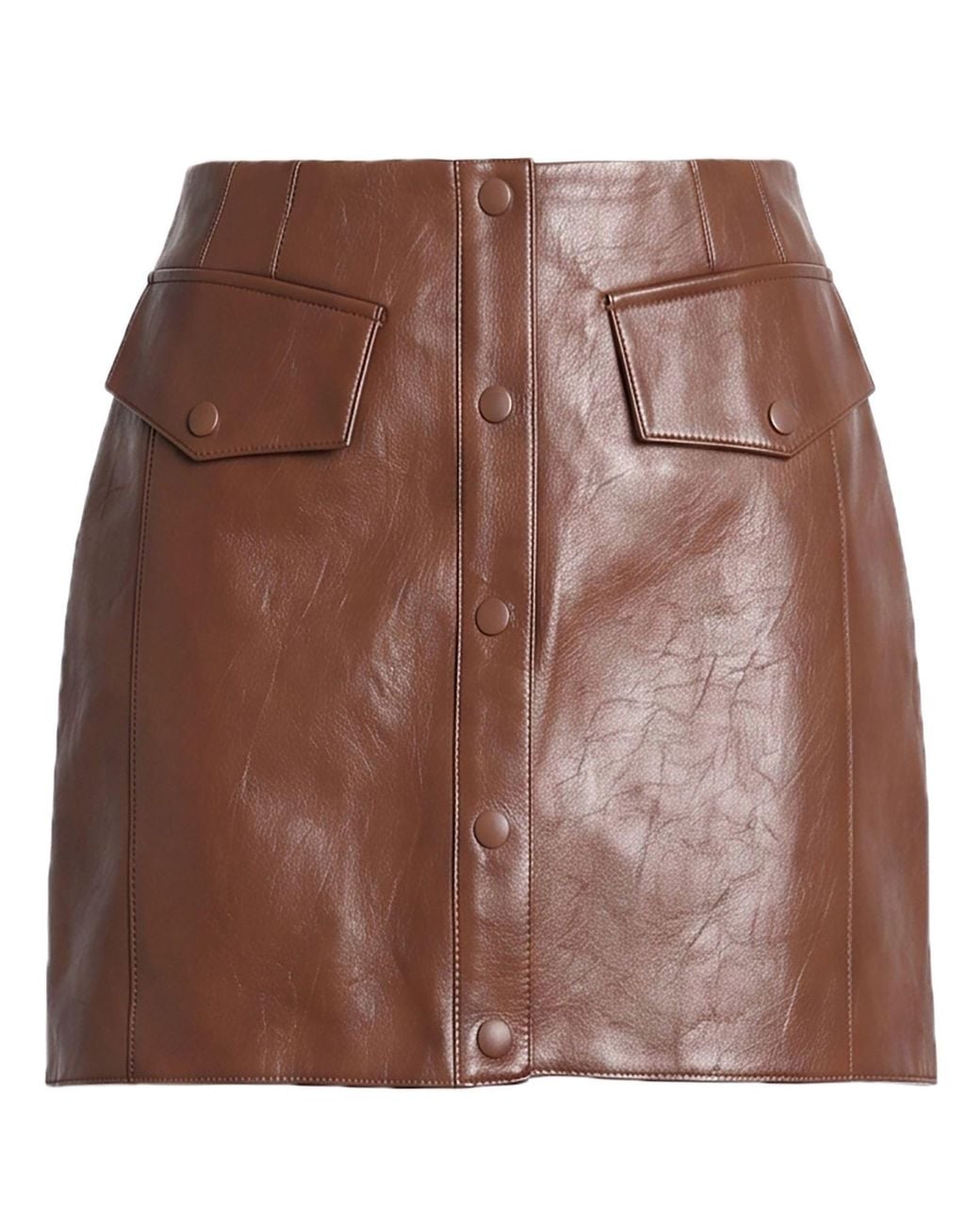 Patrizia Pepe Brown Mini Skirt