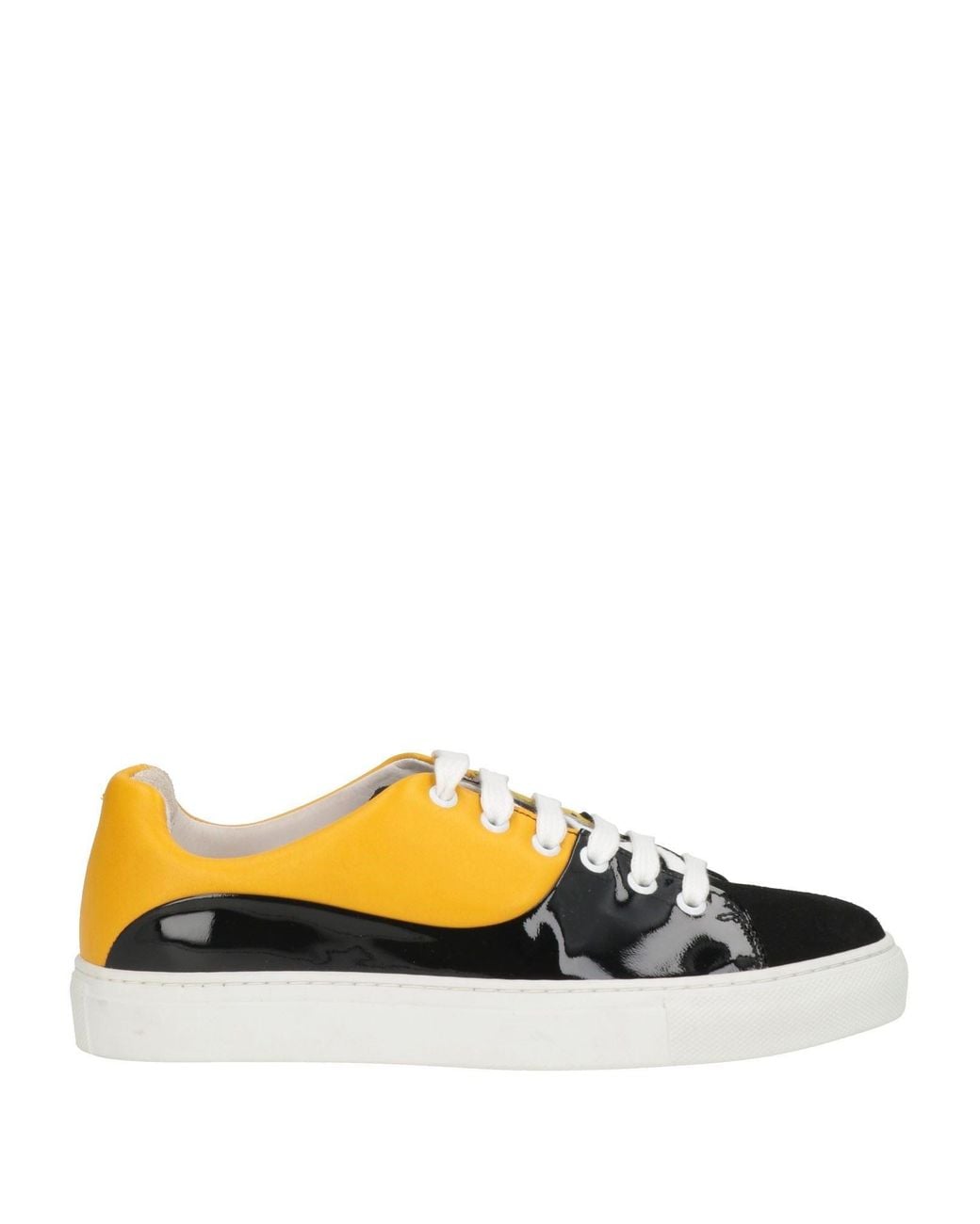 Cerruti 1881 Yellow Sneakers Calfskin