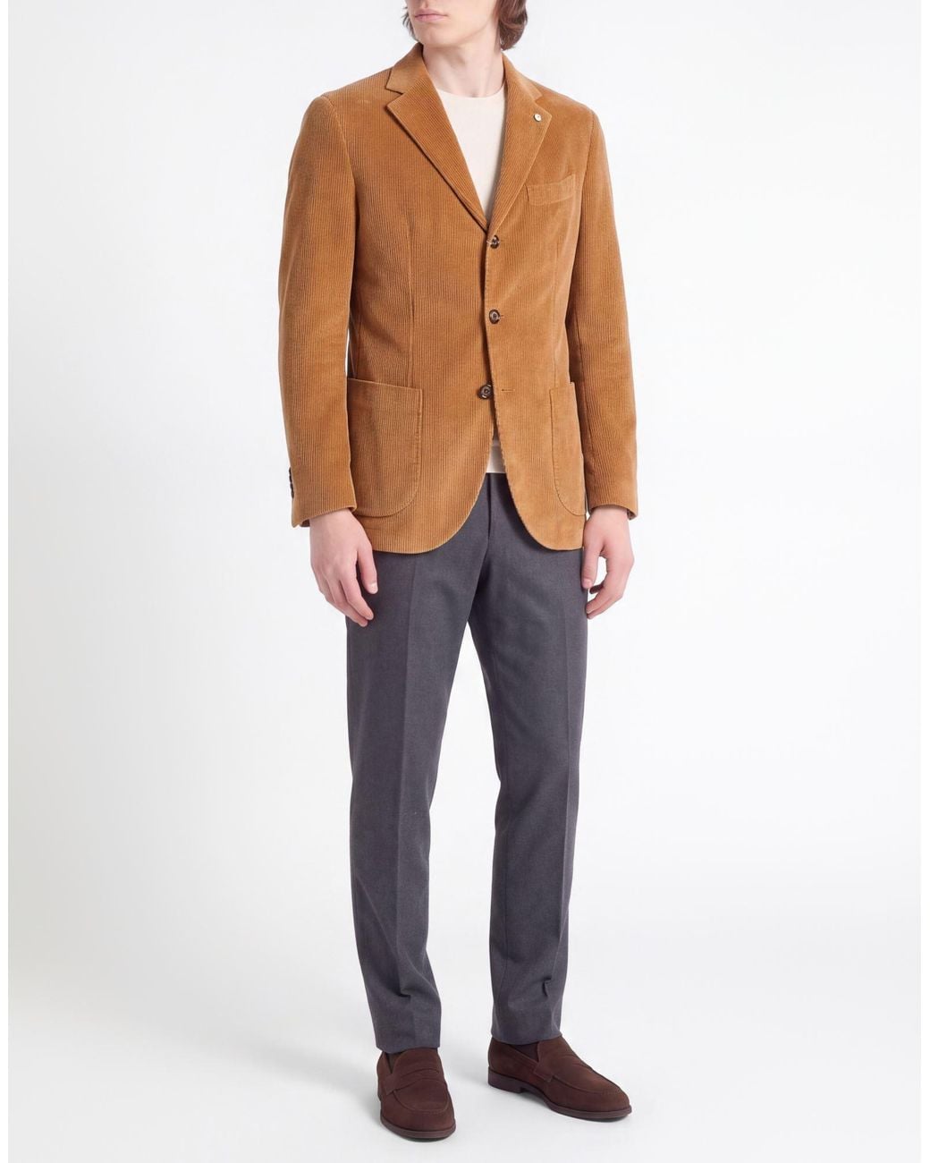 L.b.m. 1911 Brown Blazer Cotton for men