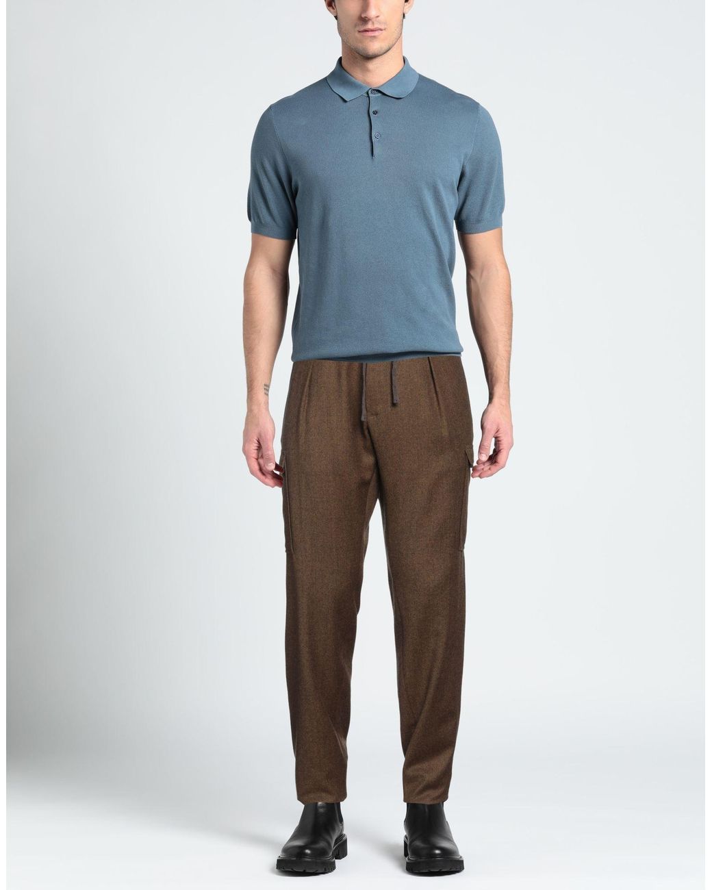 Incotex Brown Trouser for men