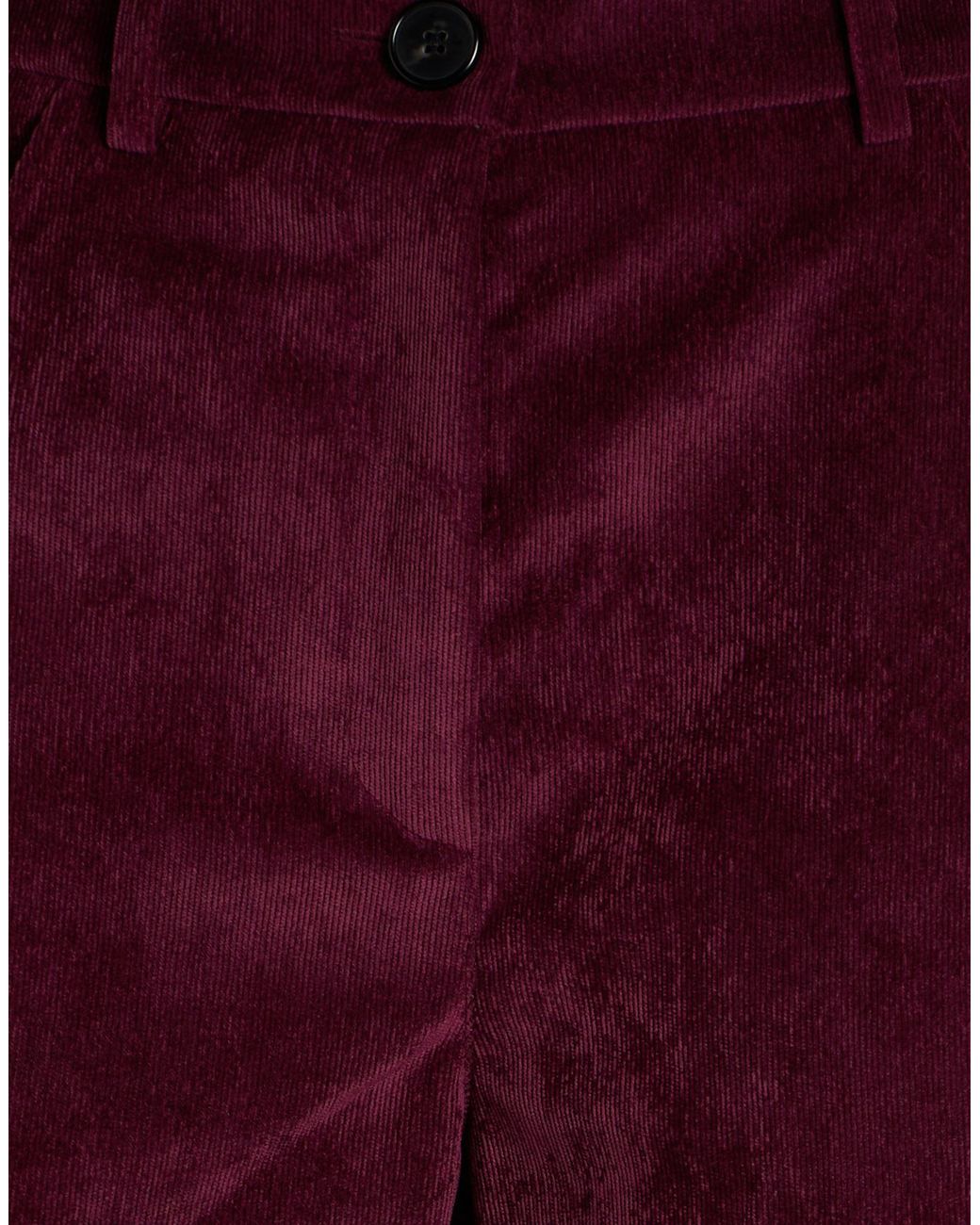 ViCOLO Red Burgundy Pants Polyester, Nylon, Elastane
