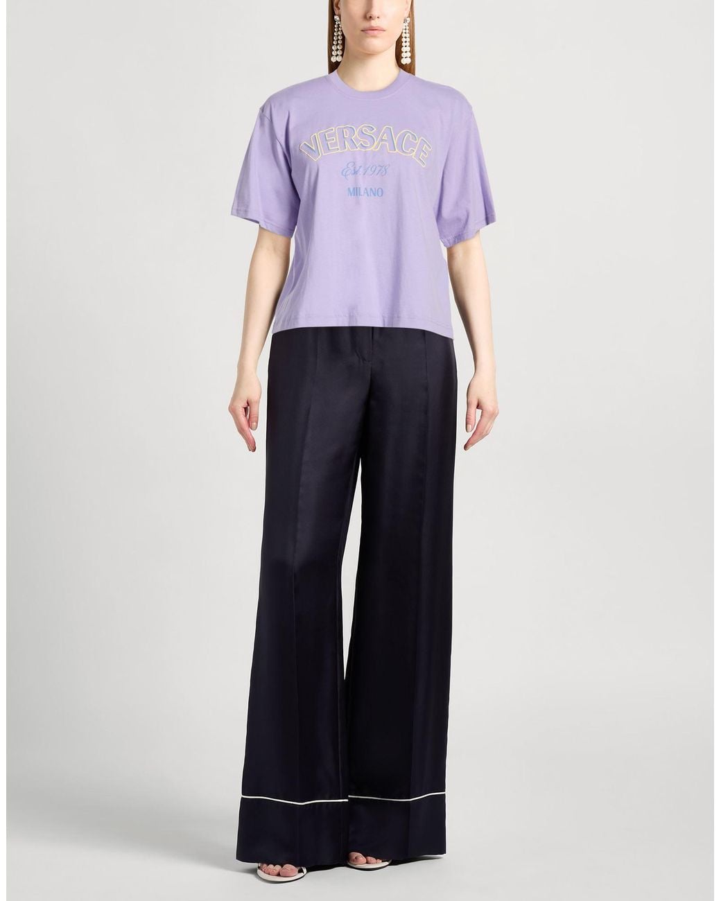 Versace Purple T-Shirt Cotton