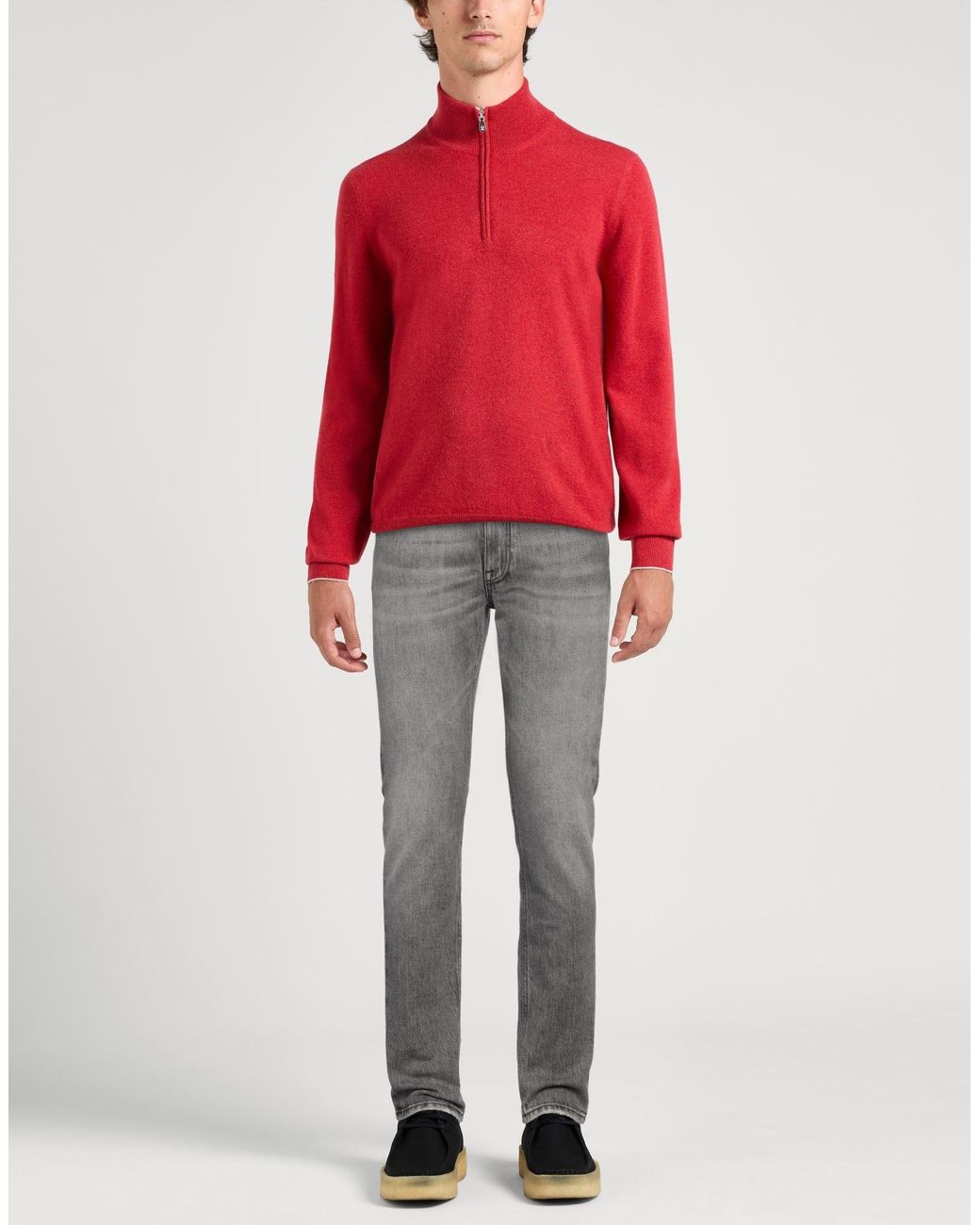 Grifoni Gray Jeans Cotton, Elastane for men
