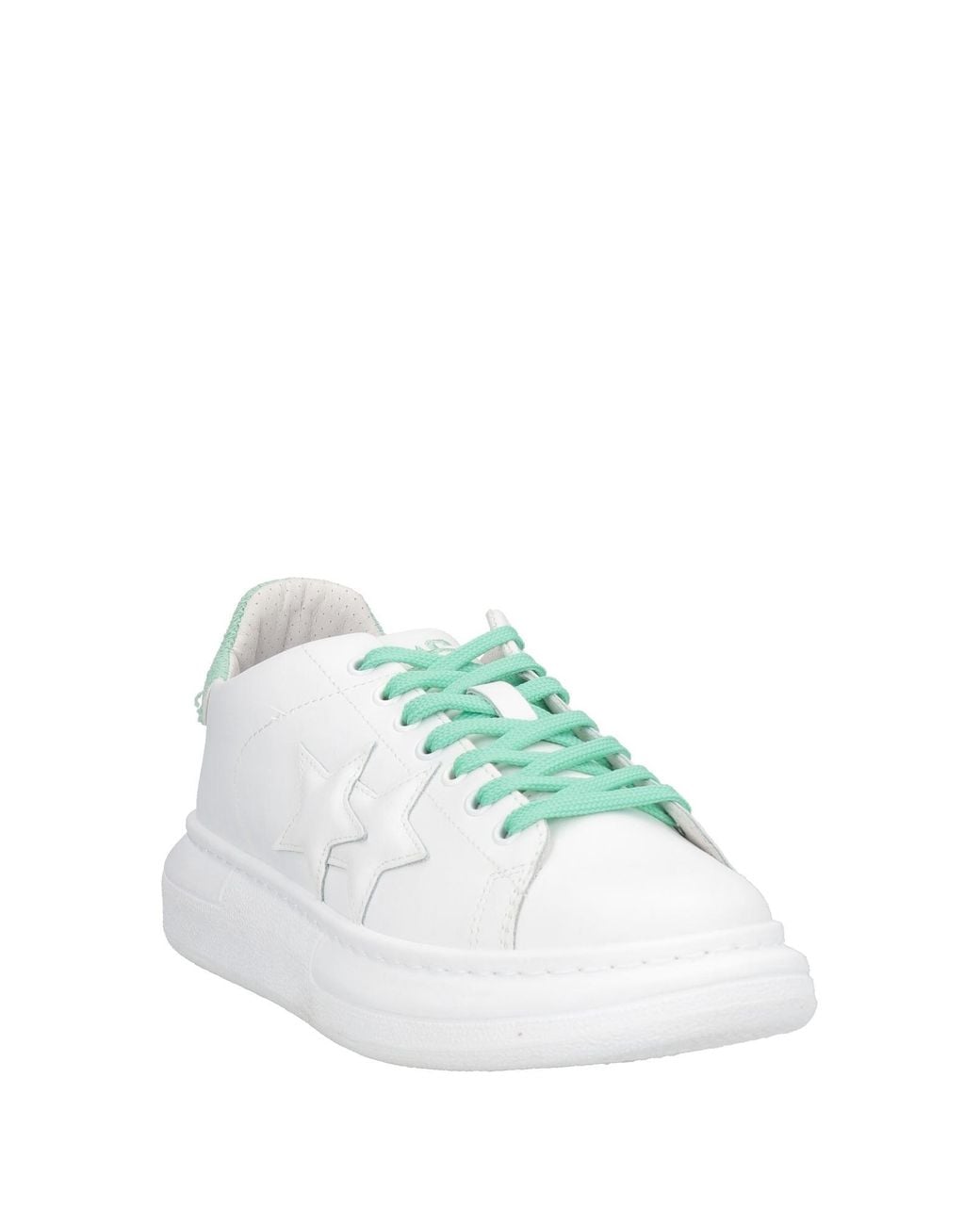 2 Star White Sneakers Leather