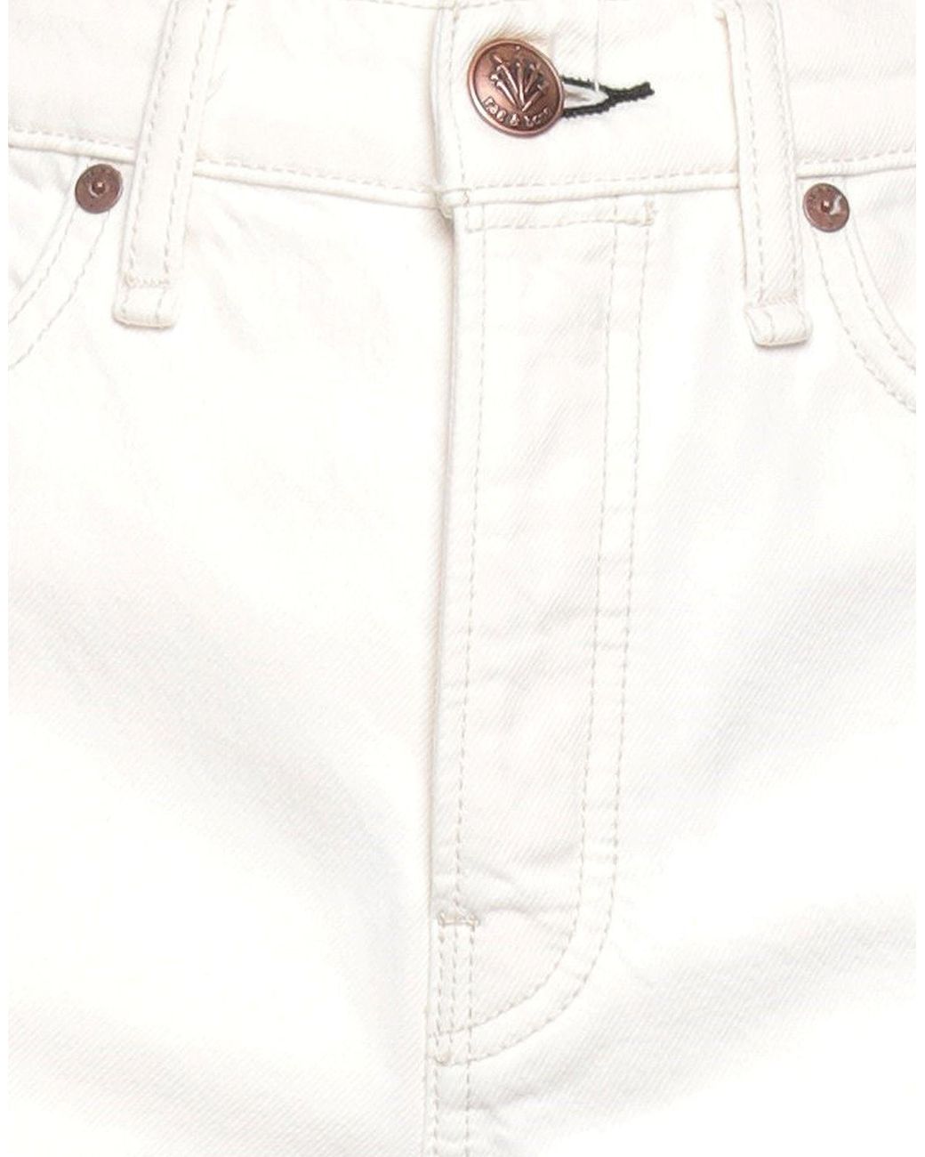 Rag & Bone White Denim Shorts