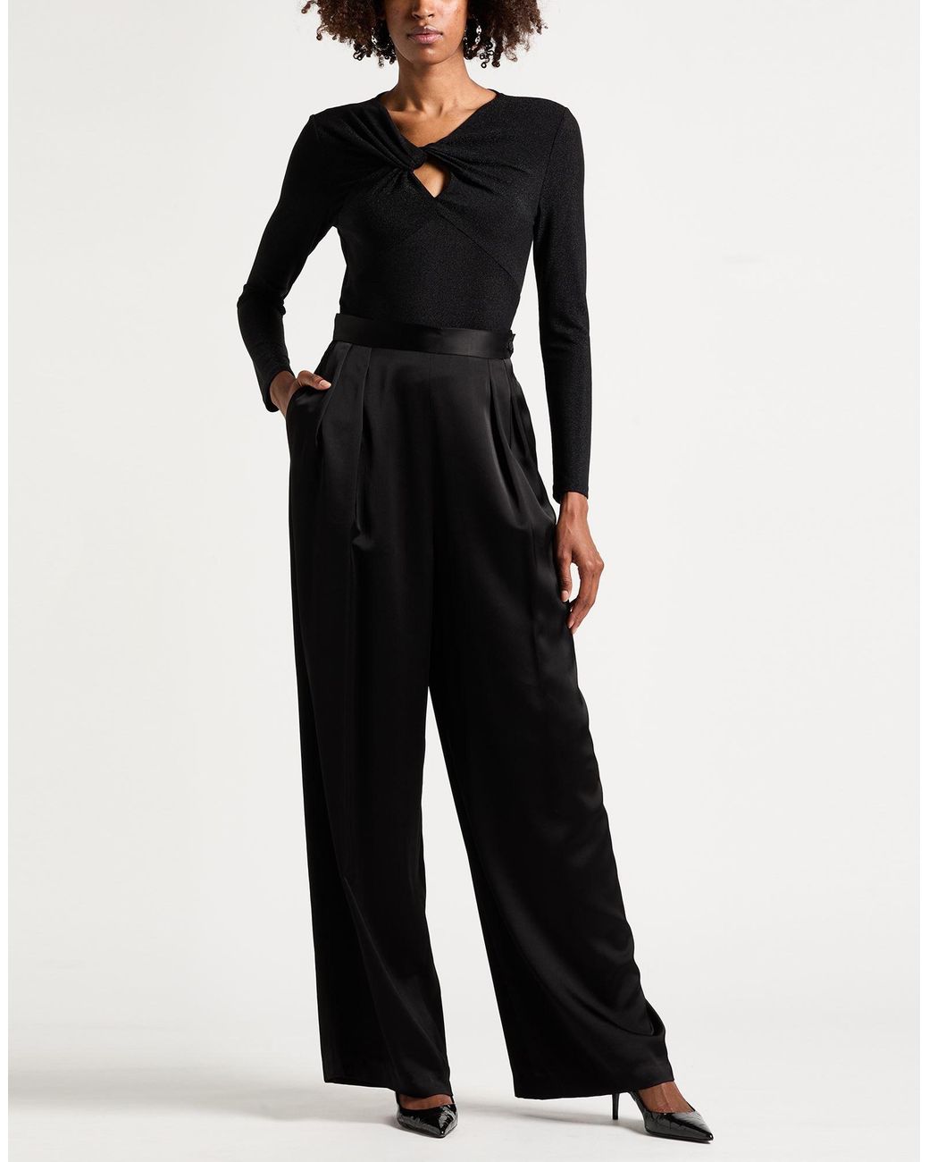 Jucca Black Pants Viscose, Wool