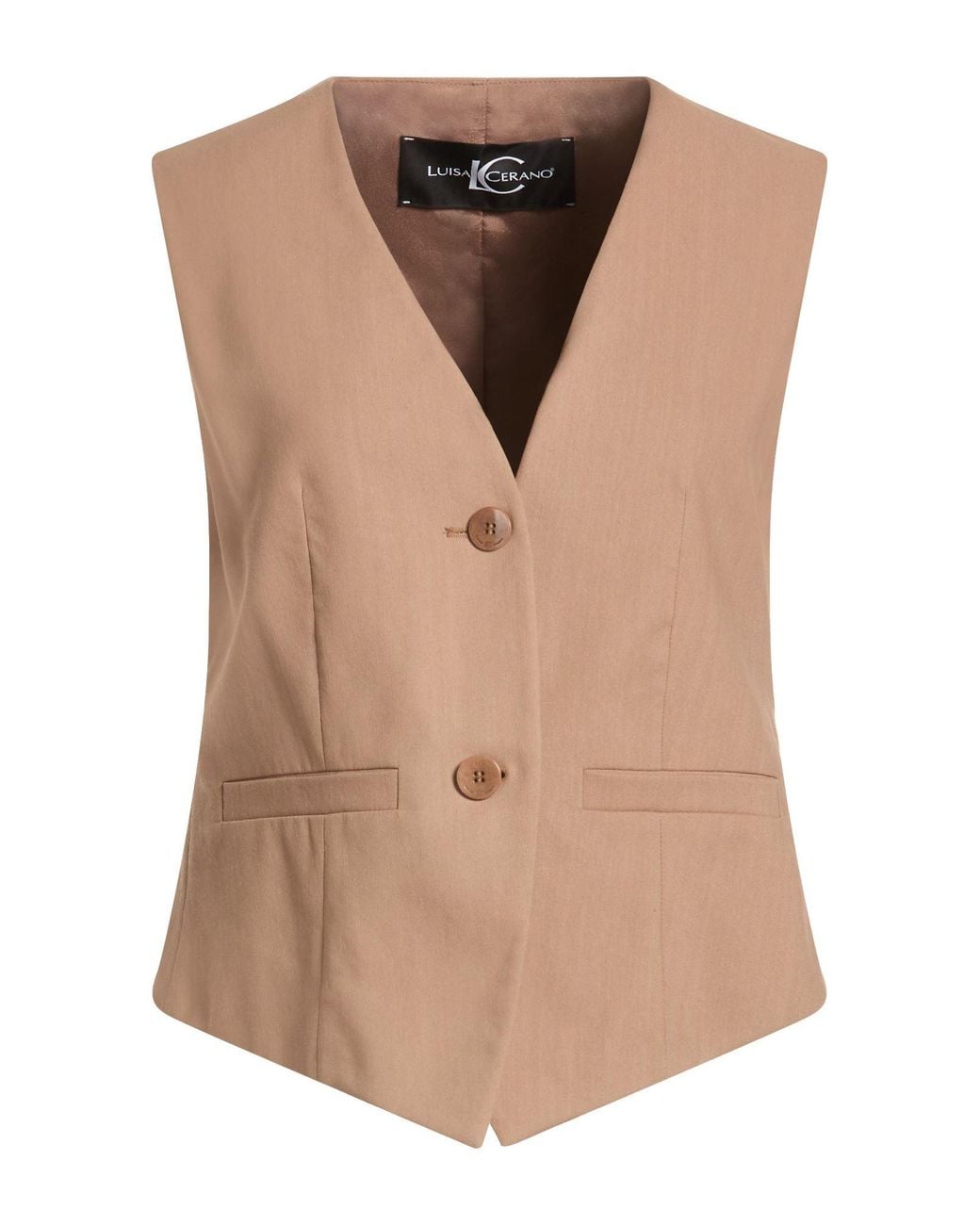 Luisa Cerano Brown Tailored Vests