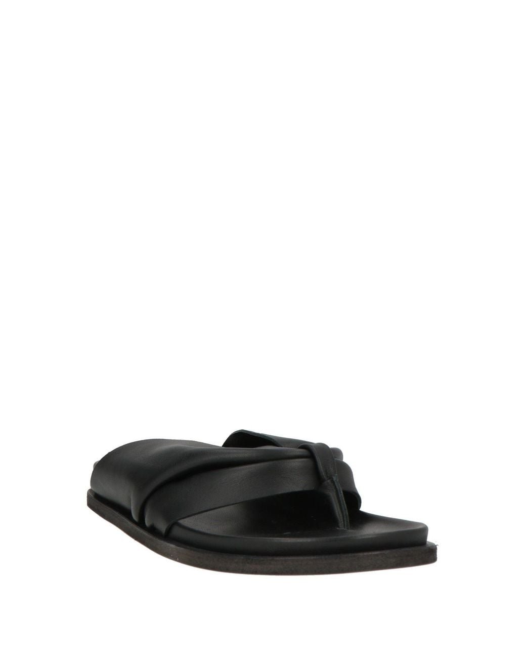 Forte_forte Black Thong Sandal