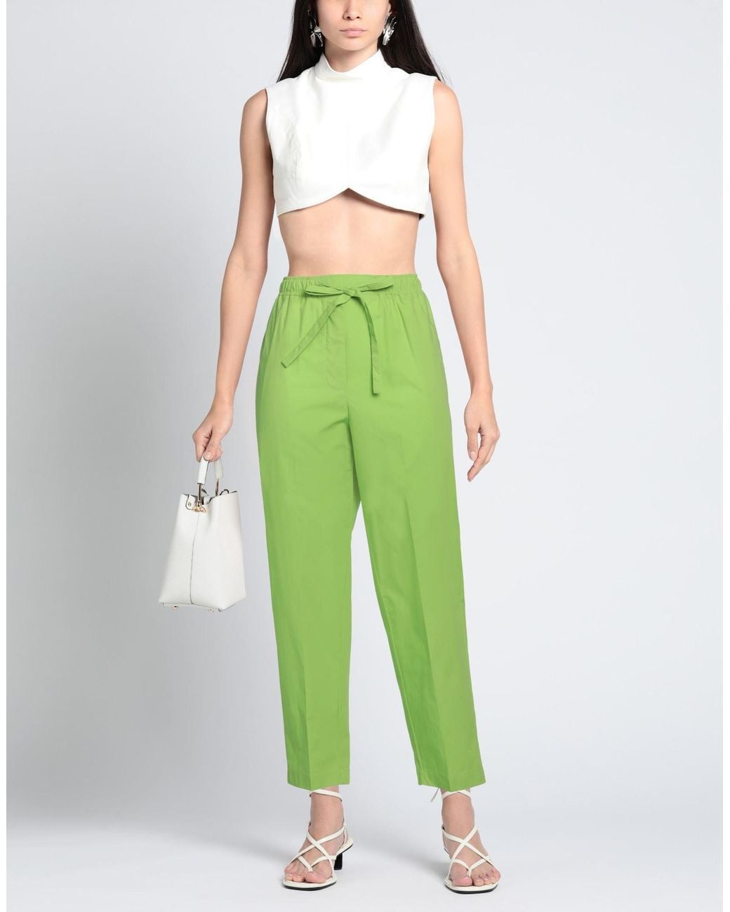 MEIMEIJ Green Pants Cotton