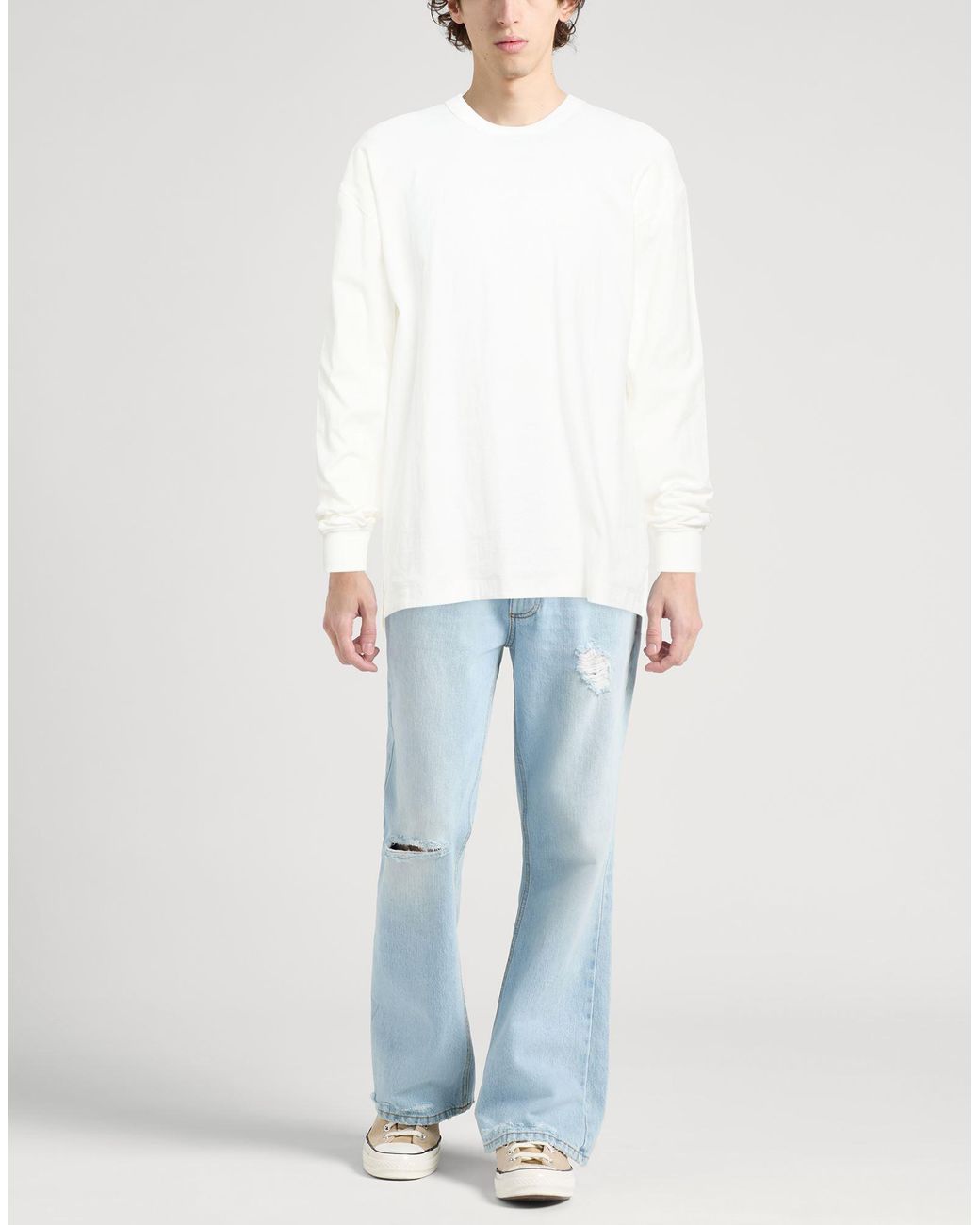 Purple White T-Shirts for men