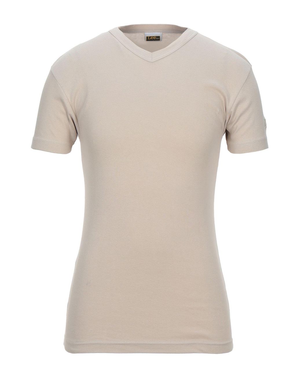 Lee Jeans Cotton T-shirt in Beige (Natural) for Men - Lyst