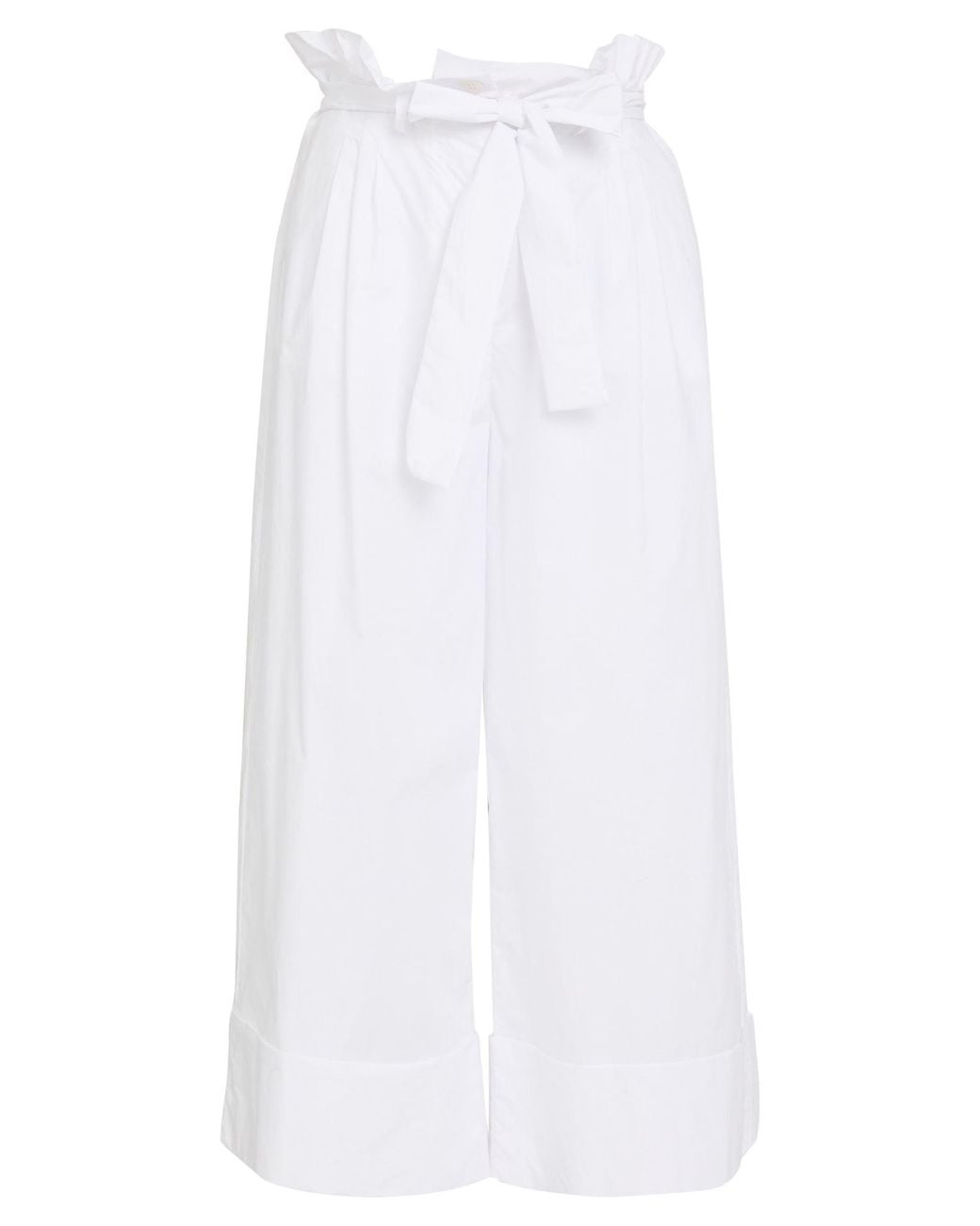 Caractere White Pants Cotton