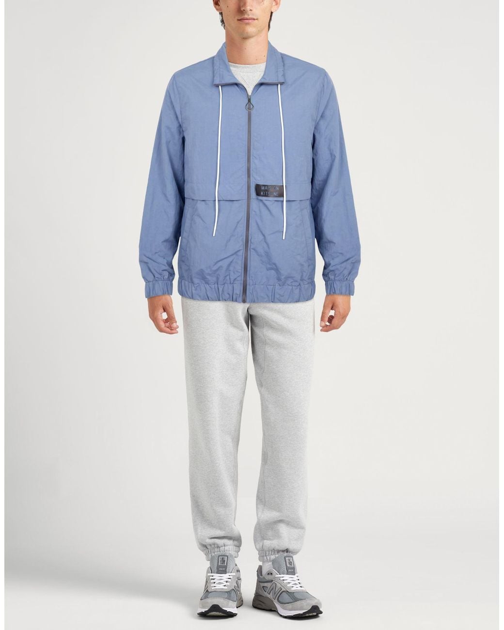 Maison Kitsuné Blue Jacket Polyamide for men