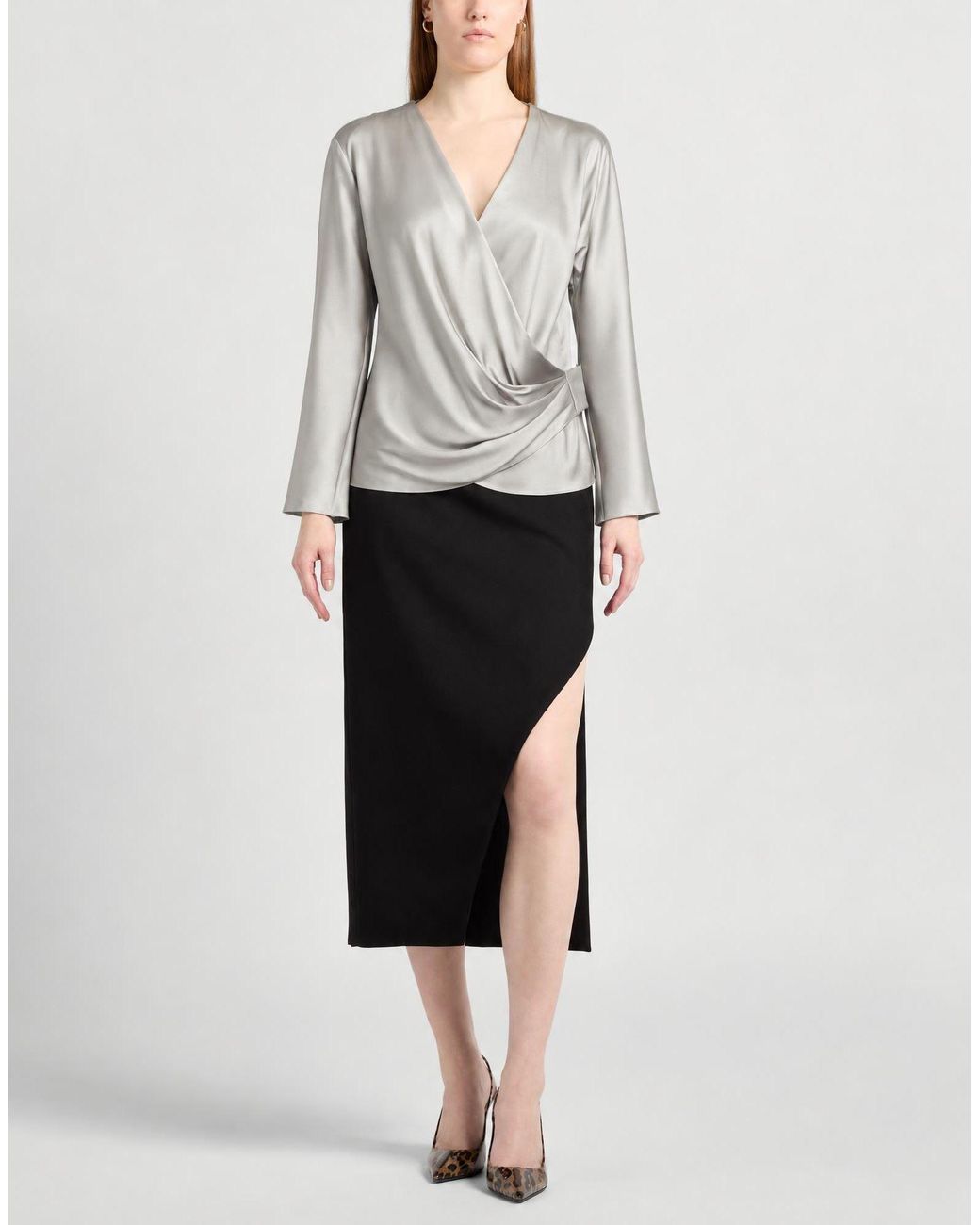 Giorgio Armani Gray Top
