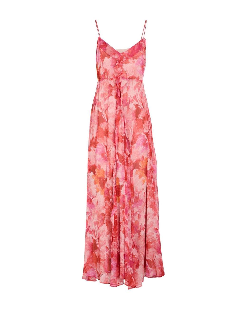 Liu Jo Red Maxi Dress Polyester