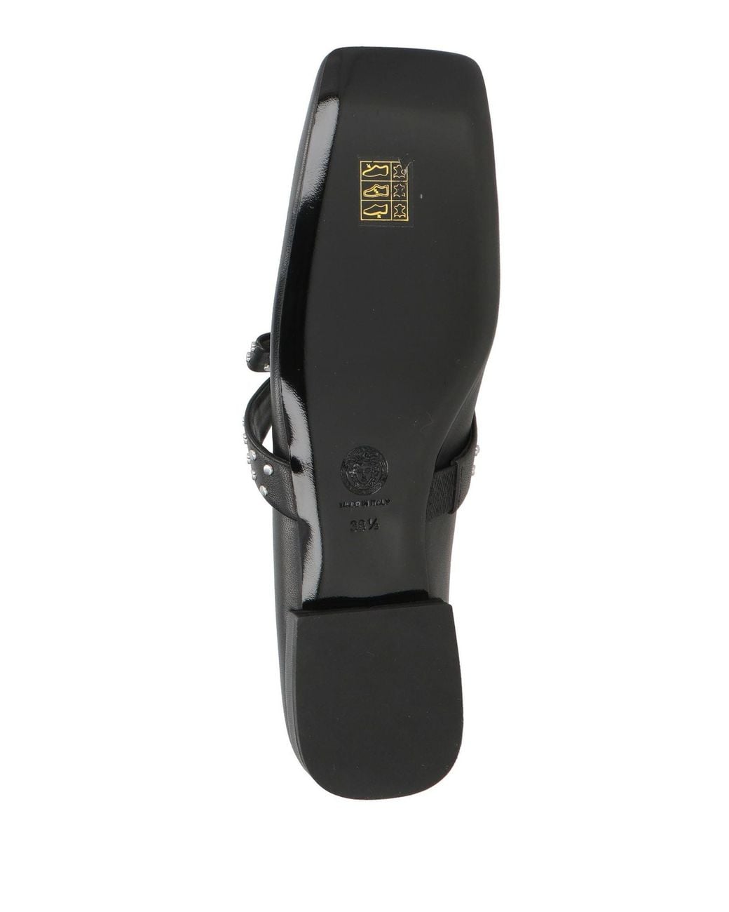 Versace Black Ballet Flats