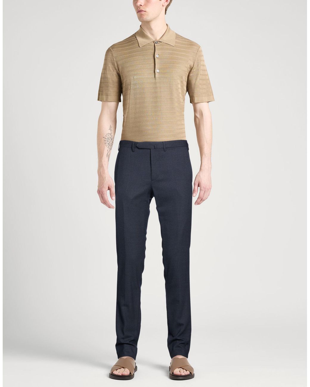 Santaniello Blue Trouser for men