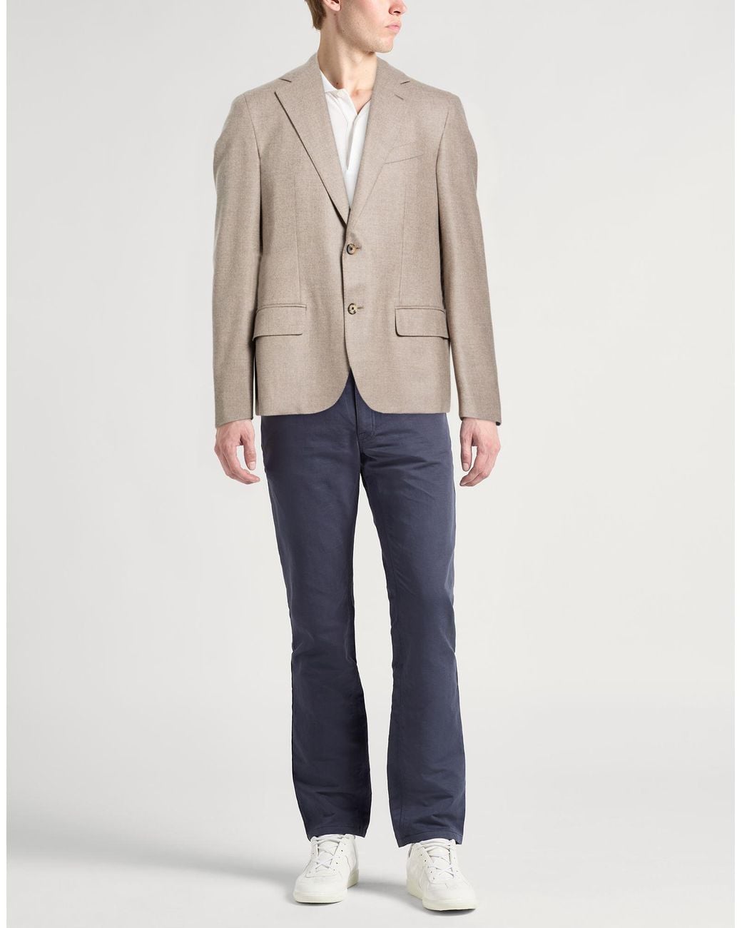 Caruso Natural Blazer Wool for men