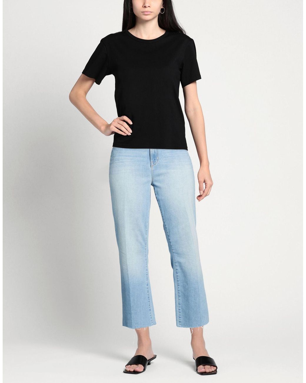 L'Agence Blue Jeans Cotton, Recycled Polyester, Elastane