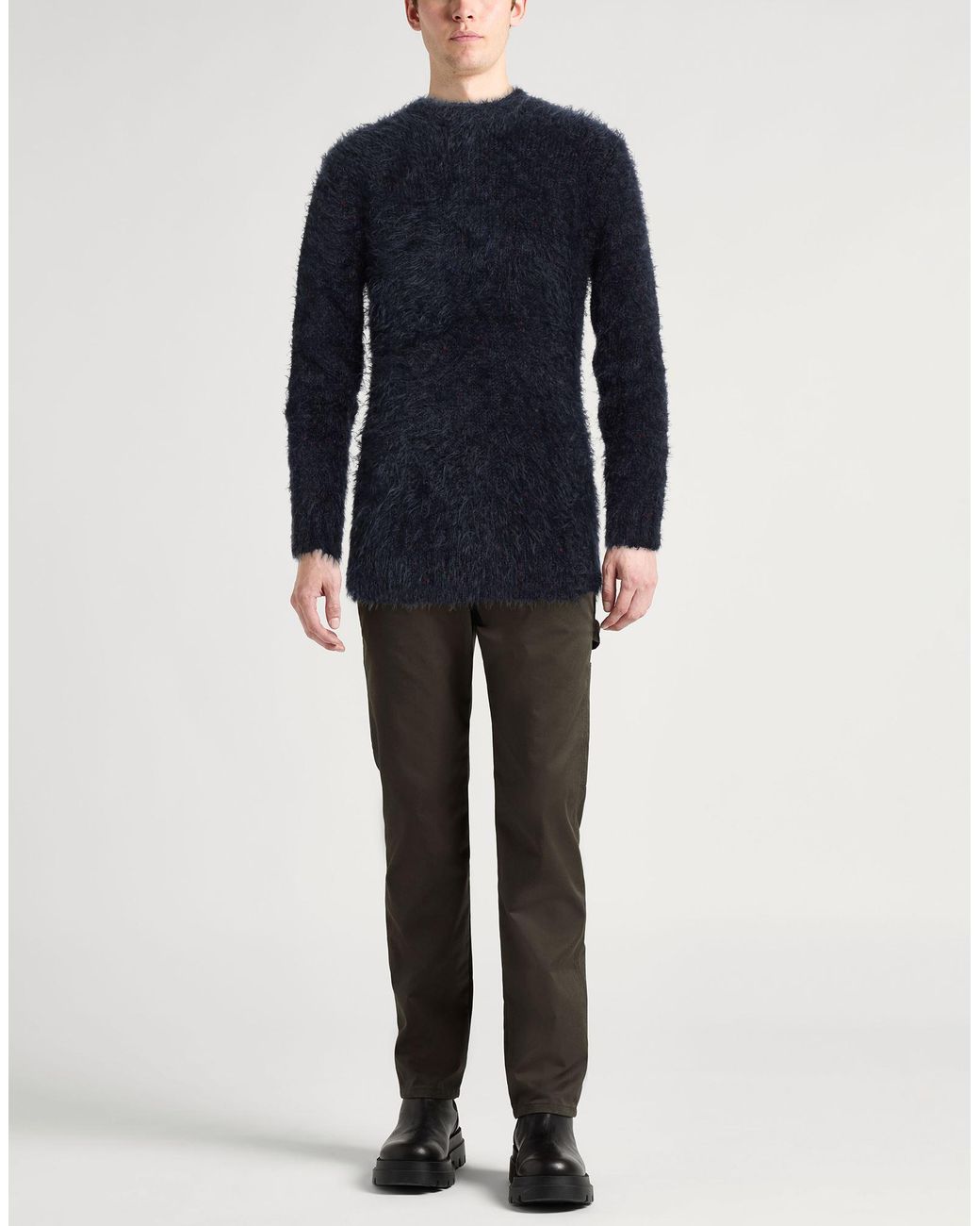 Brian Dales Blue Midnight Sweater Polyamide, Wool for men