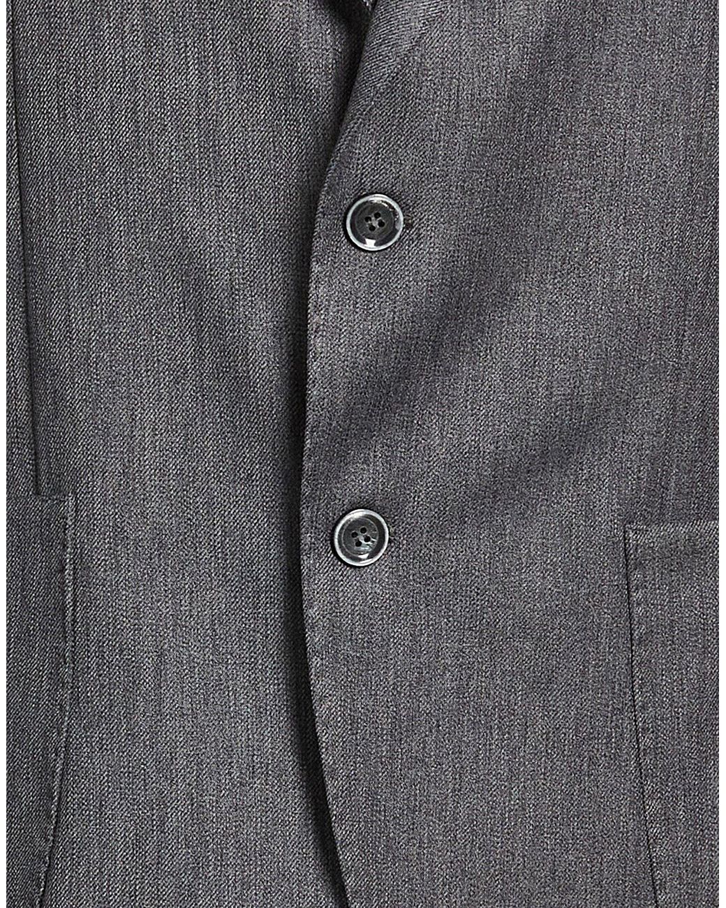 Exte Gray Blazer Polyester, Viscose for men