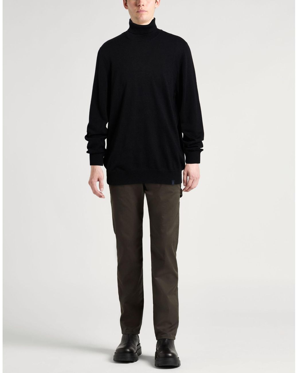 Fay Black Turtleneck for men