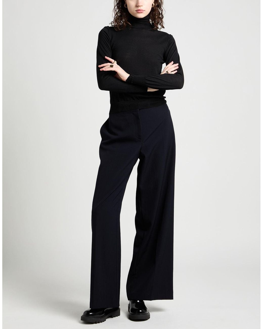 The Row Blue Midnight Pants Wool